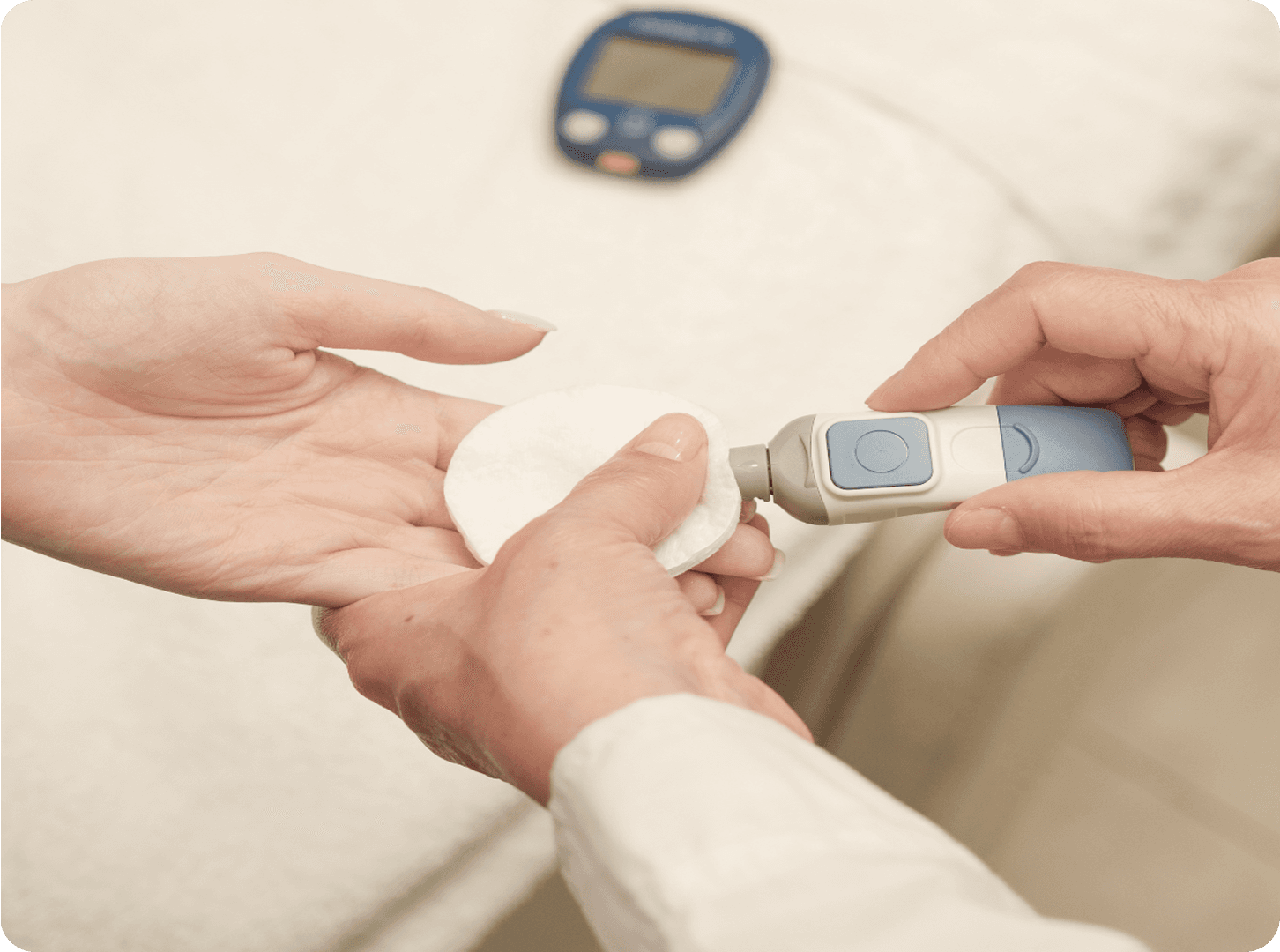 Rapid on-site blood test - point of care testing